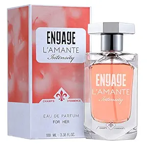 Engage Lamante Intensity Eau De Parfum for Women, Woody, Long Lasting and Premium, Skin Friendly, 100ml