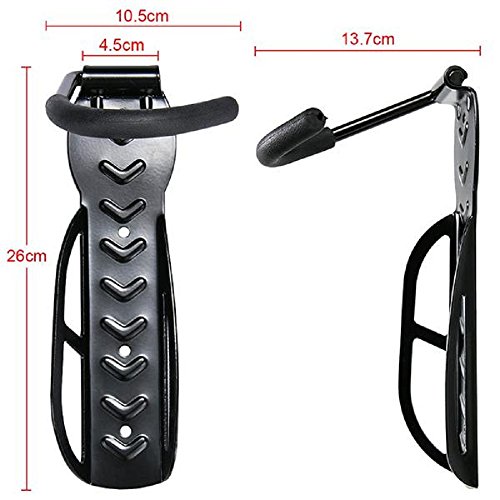 Yahee365 Fahrradwandhalter Haken Fahrradhaken Wandhalter Fahrradaufhängung 30kg - 3