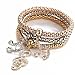 Produktbild Armband Damen Armbänder DAY.LIN 3pcs Charm Frauen Armband Gold Silber Rose Gold Strass Armreif Schmuck-Set (D)