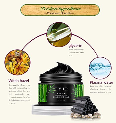 TYJR Vena Beauty High Density Blackhead Remover Black Mask Cleaner Purifying Deep Cleansing Blackhead Black Mud Face Mask Peel-off 100ml - 3
