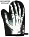Produktbild alles-meine.de GmbH Topfhandschuh -  Skelett - Hand  - 100 % Baumwolle - mit extra Langen Schaft / Topflappen - für die Küche - Grillhandschuhe - Topfhandschuhe - lang / Ofenha..