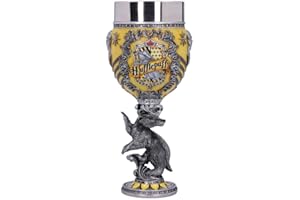 Nemesis Now Harry Potter Hufflepuff Hogwarts House Collectable Goblet, Resina, Giallo E Argento, 1.25 picometer
