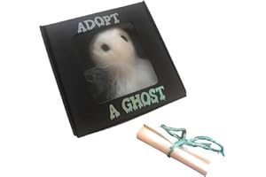 Leyiteng Adopt A Ghost, Super Cute Pocket Ghosts w Tiny Scroll, Christmas Stocking fillers for Women Men Wife Husband- Xmas Gifts for Him Her Boyfriend Girlfriend,