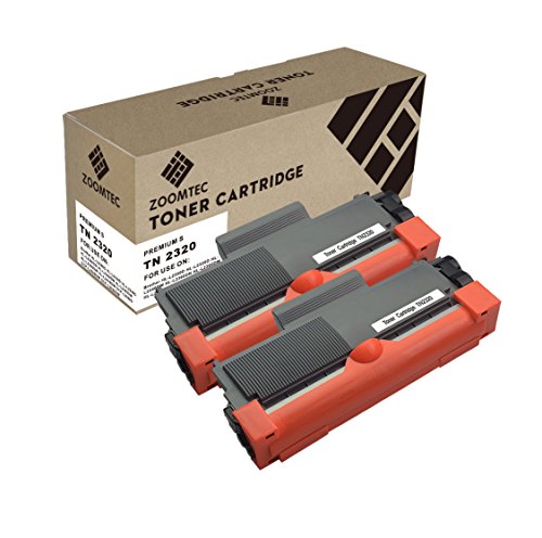 ZOOMTEC TN2320 Toner TN-2320 Cartuchos de T  ner Compatible para Brother HL-L2340DW MFC-L2700DW HL-L2300D MFC-L2740DW DCP-L2520DW HL-L2360DN DCP-L2500D HL-L2360DW HL-L2365DW MFC-L2720DW  2 Negro