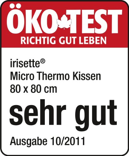 Badenia 3840850123 Bettcomfort Kissen, Irisette Micro Thermo 80 x 80 cm weiß - 9