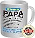 Produktbild 2519 Familien-Set Tasse+Button: Geburtstag Vatertag Tasse: FIRMA PAPA GmbH, Geburtstagsgeschenk Premium Geschenk Tasse Keramik Original RAHMENLOS® in Geschenkbox + Button Bester Papa