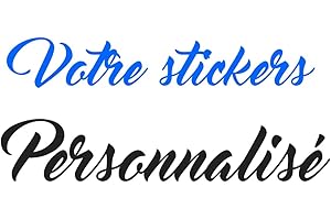 Stickers prénom ou texte personnalisé - 17 Couleurs - Vinyl décoratif (10 à 70 cm) - Stickers muraux, chambre enfant, voiture, meuble, Maison - Facile à poser.