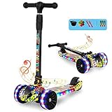 ✔ Kick Scooter tiene 4 niveles de altura ajustable de 68-73-77-82cm / 27-29-31-33inch. Ajuste la altura más adecuada según la altura de sus hijos.