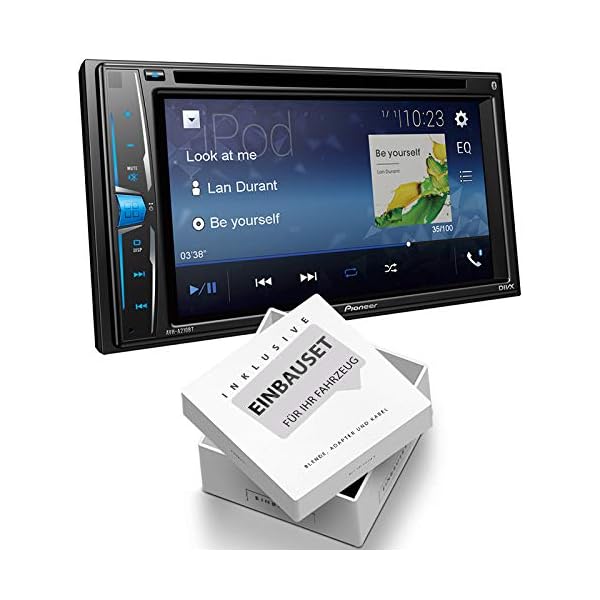 Pioneer AVHA210 2-DIN Mediacenter Bluetooth USB Aux Bluetooth passend für Skoda Octavia II Facelift