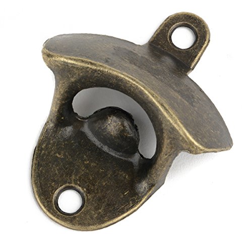 iDealhere Klassisch Wand FlaschenöffnerWein Flasche Kappe Metall (Bronze) - 2