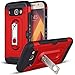 Produktbild Wkvnk Galaxy A5 (2017) Hülle, Dual Layer Hybrid Harte Rüstung Handyhülle Anti-Kratz Stoßfest Schutzhülle Cover Case für (2017) Samsung Galaxy A5 (Rot)