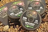 Korda Dark Matter Braid 20m - Vorfachschnur zum Karpfenangeln, geflochtene Schnur für Karpfenvorfächer, Vorfachmaterial, Tragkraft:30lbs/13.6kg