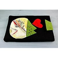 VALENTINSTAG, Tablet sleeve Schutzhülle aus Filz - KATZE, HERZ