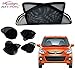 Auto Pearl - Premium Quality Full Foldable Magnetic Zipper Sun Shades Car Curtain For - Maruti Suzuki Alto K10 New - Set of 4 Pcs RS.1099.00