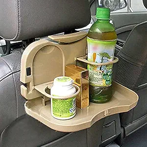 gopinathji shop Multi Function Folding Car Back Seat Table Drink Food Cup Tablet Tray Holder Mini Dining Table Car Tray Back Side Car Storage Tray.