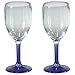 Produktbild Siehe Beschreibung PC-Weißweinglas Amato klar/blau 300 ml 2 Stück Glas-Optik bruchfest - Camping Weinglas Polycarbonat Wasser Glöser Trink Glas Kunststoff