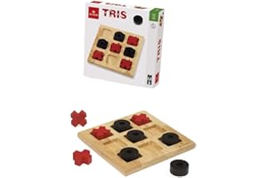 Dal Negro- Tris Gioco, Color Madera, Negro y Rojo, 054239