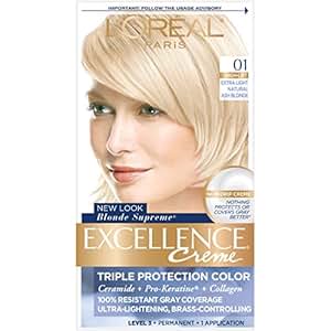 L OREAL Excellence Color Creme No 01 Extra Light Ash   L OREAL Excellence Color Creme No 01 Extra Light Ash