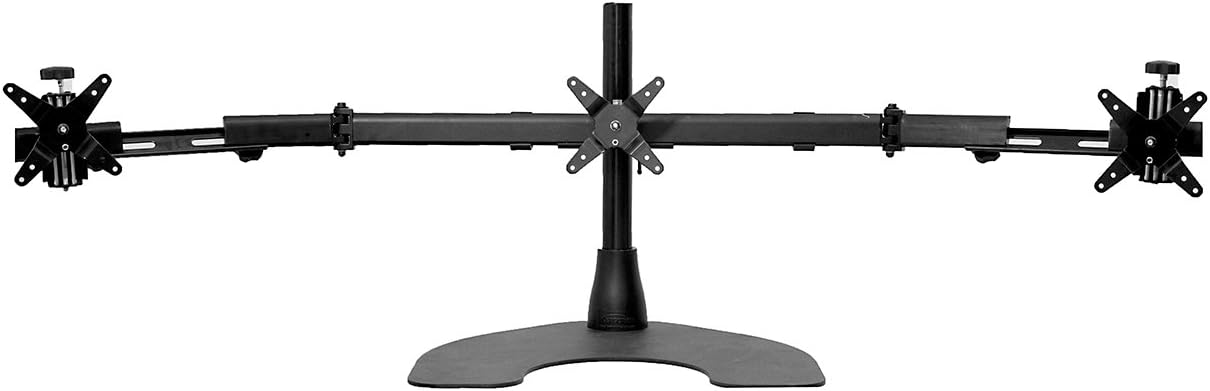 Ergotech Triple Desk Stand with Telescopic Wings (100-D16-B03-TW) by Ergotech