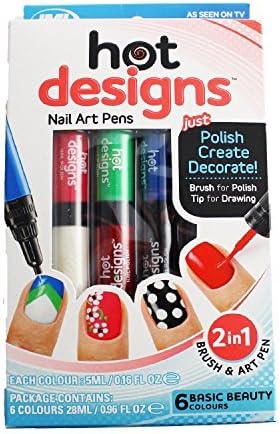 Nail Art Polish Set Decoration Varnish Tips Pen JML Hot Designs Basic Beauty In A Box