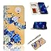 Price comparison product image RusseryPek Huawei P Smart 2019 Case Wallet Folio Flip Premium PU Leather Case Cover with Card Holder Slot Pockets,Wrist Strap,Kickstand,Magnetic Closure for Huawei P Smart 2019,Yellow Flower