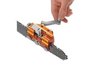 Geevorks Chainsaw Chain Sharpening Jig with 3PCS Carbide Cutter Portable Manual Chain Saw Sharpener Kit for All Chain Saws