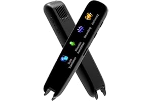 ELPRICO Stylo Lecteur de Numérisation, Stylo Traducteur, Stylo de Lecture de Texte à Parole, Lecteur de Stylo Numérique, Scanner de Stylo de Traduction sans Fil, Stylo Traducteur