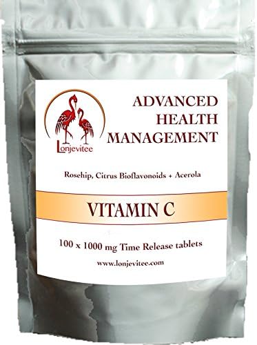 Lonjevitee Vitamin C Time Release, 100 Tablets Container Type: Pouch
