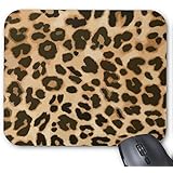 Brown Leopard Print Mouse Pad Regular MousePads Computer Animal Pattern Mouse Mice Pad Mat