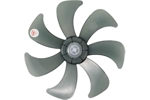 MSemis Reemplazo Paletas de Ventilador 16 Pulgadas - 5 Hojas de Plástico Transparentes - Accesorios para Ventilador de Pie Tipo C One Size