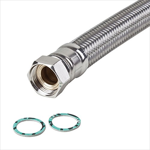 Panzerschlauch, Flexschlauch, DN25, beidseitig IG 1′ ÜM, versch. Längen, Heizung Solar Wasser, mit Edelstahl Umflechtung - 3