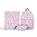 Produktbild gracosy Fashion Rucksack für Frauen Mädchen Kinder Schultaschen gehören 3 Stück (Rucksack + Kordelzug + Federmäppchen) Travel Rucksack Bag Outdoor Camping Umhängetasche Einkaufstaschen