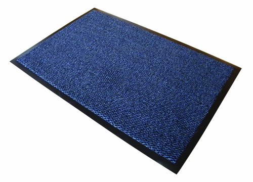 Doortex FC46090DCBLV Schmutzfangmatte / Fußmatte "advantagemat", 60 x 90 cm, aus Polypropylen / Vinyl, blau-schwarz meliert, rechteckig, für den Innenbereich