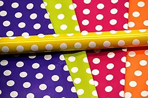 Accuprints Pack of 5 | Design dots | Size 18 X 25 inch (45 x 63 cm) | Wrapping Paper Sheets for Birthday Gift Books Kids Decoration Diwali Marriage Girls Wedding Return Packing Packaging Boxes