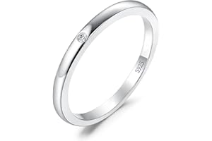 JewelryPalace 3 Ringe Zirkonia Silber 925 Ring Damen, Weißgold Rosegold Gelbgold Vergoldet Hochzeitsringe Trauringe Eheringe, Vorsteckring Bandring, Ringe Set, Frauen Schmuck mit Stein