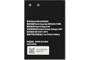 QUZMO [2000mAh] HB434666RBC Akku Ersatz für Huawei E5573 E5573S E5573s-852 E5573s-853 E5573s-856