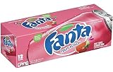 Fanta Refresco Carbonatado Sabor Sandía y Fresa - 12 Unidades