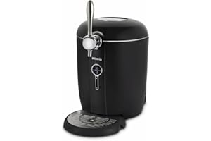 H.Koenig Tireuse à bière BW1688, Compatible avec tous les Fûts à Pression Universelle de 6L et de 5L, Refroidissement intégré, Température réglable entre 3°C et 12°C, Ecran LED