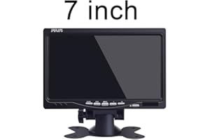 DYNAVSAL 7 '' Pouces TFT LCD HD Moniteur de Voiture Vue arrière de la Voiture Moniteur de stationnement avec 2 entrées vidéo pour caméra de recul