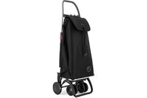 Carro Rolser I-MAX MF 4 Ruedas 2 Giratorias Plegable - Negro