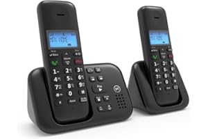 BT 3960 Cordless Landline House Phone, Home Phone, Nuisance Call Blocker, Do Not Disturb button, Answer Machine, Twin Handset Pack