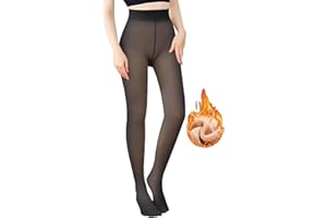 GCSOMLE Collant Polaire Femme,Chaud Toison Collants Jambes Faux Polaires,éLasticité Legging Collant