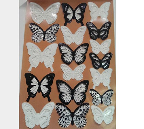 Lumanuby 12 Stück 3D Schmetterlinge Wandtattoos Wandsticker für Wohnzimmer Schlafzimmer Küche Und Kinderzimmer - 5