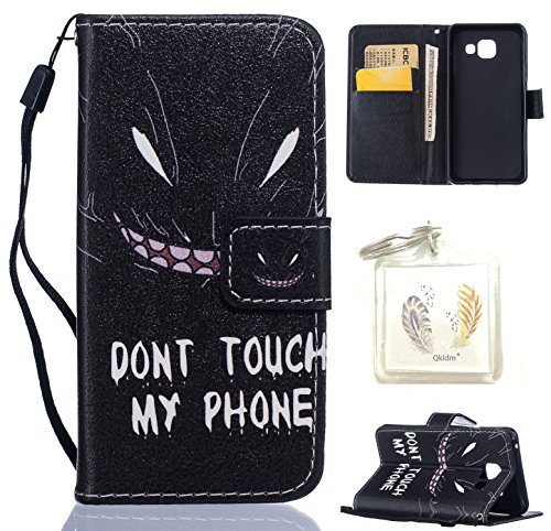 für Galaxy A3 (2016) A310 PU Silikon Schutzhülle Handyhülle Painted pc case cover hülle Handy-Fall-Haut Shell Abdeckungen für Smartphone Samsung Galaxy A3 (2016) A310 + Schlüsselanhänger(/F)