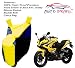 Auto Pearl - 100% Water Proof PVC Matty Neon Yellow & Blue Bike Body Cover With Mirror Pockets,Buckle Belt,Carry Bag - Bajaj Pulsar RS 200 RS.899.00