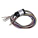 Produktbild BQLZR 250rpm Schwarz 12.8mm Durchmesser 240V 2A Metall und Platic 12 Draehte Schwenk-Neige-Ring-Kapsel Beleg fuer elektronische Bauteile