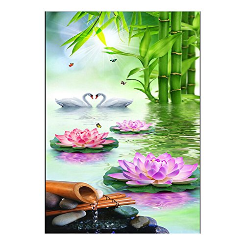 DIY 5D Swan Diamond Painting Cross-Stitch for Entrance Living Room Bedroom