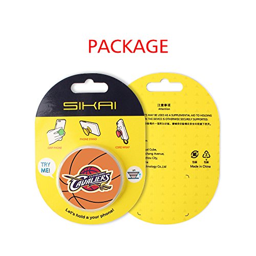 Pop Up Halter SIKAI Basketball Expansion Ständer und Grip für Handy Befestigung steht 360 Grad drehbar Universal Air SAC wiederverwendbar multi-functions Finger Halterung für Smartphones und Tablets Schreibtisch Ständer Grip - 8