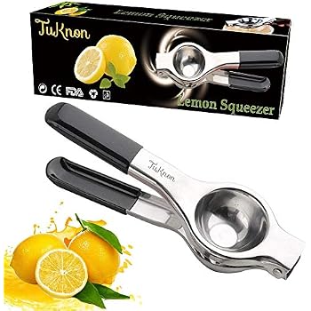 Presse-agrumes Manuel Acier Inoxydable - Pour Citrons, Oranges - Avec Tamis Et Récipient 400 Ml - Lavable Au Lave-vaisselle