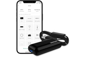 ‎LINKNLINK LinknLink eHub uniwersalny pilot 5 w 1: sterowanie IR i RF z czujnikami ruchu, temperatury, wilgotności, 3 lata bezpłatnego eksportu danych, współpracuje z Alexa, Google Home, Modbus, Home Assistant